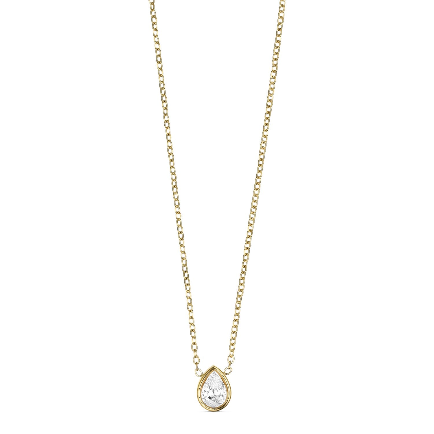 Stella Crystal Necklace - 18K gold plated