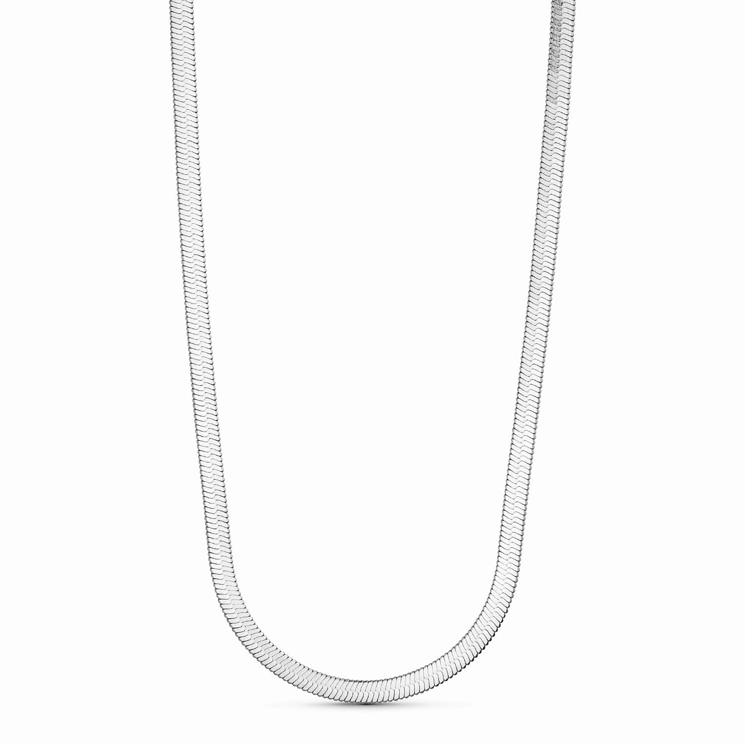 Snake Necklace - Silver-coloured