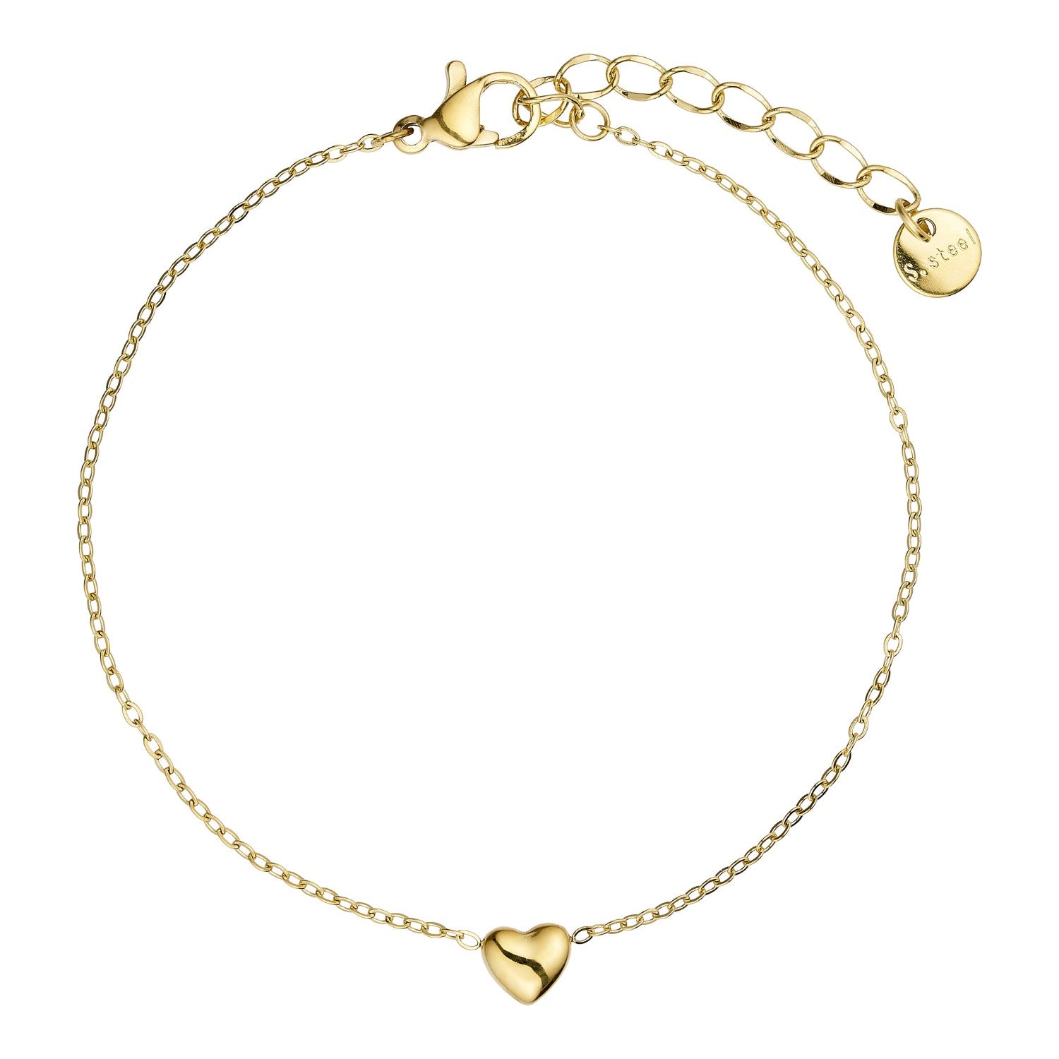 Heart Bracelet - 18K gold plated