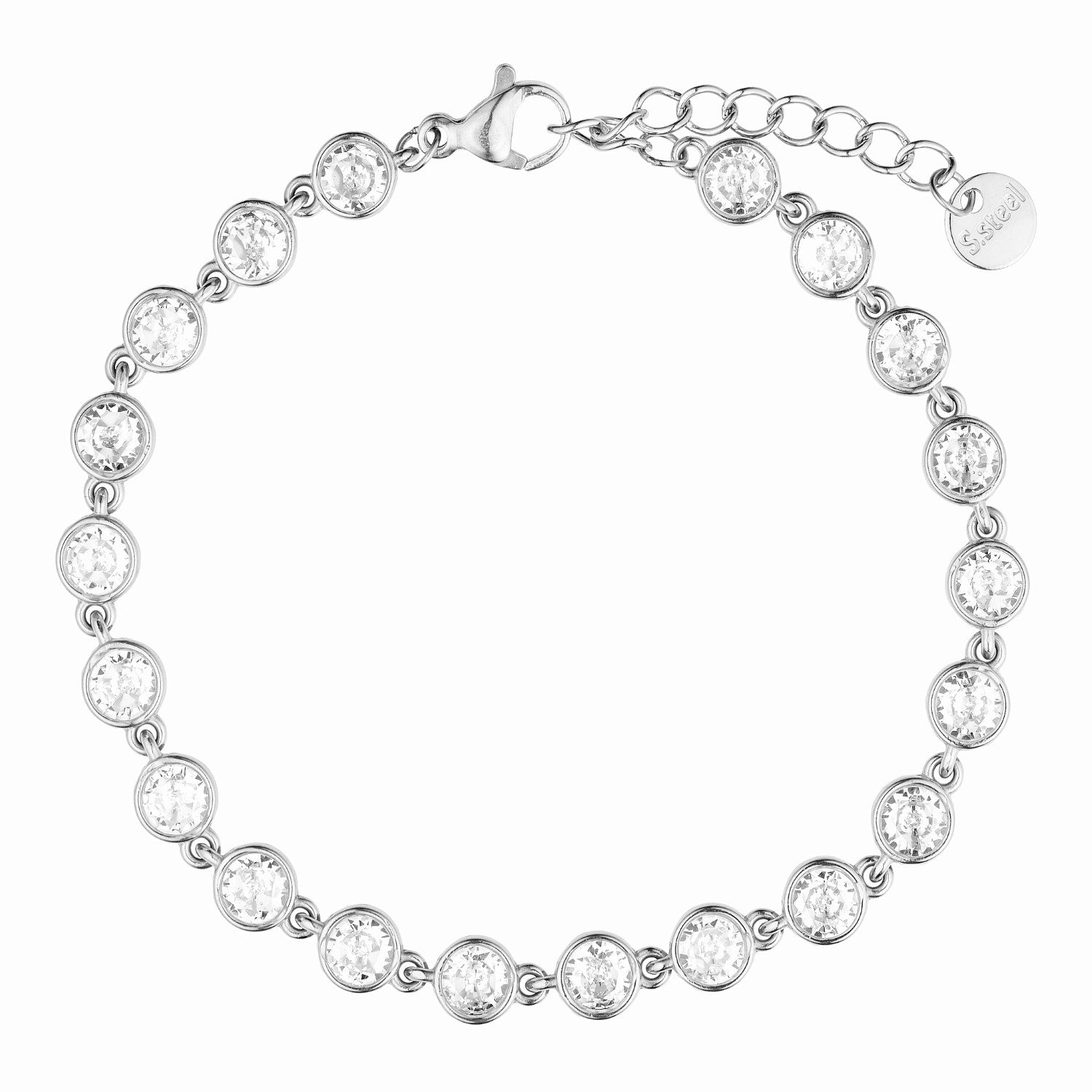 Starlight Crystal Bracelet - Silver-coloured