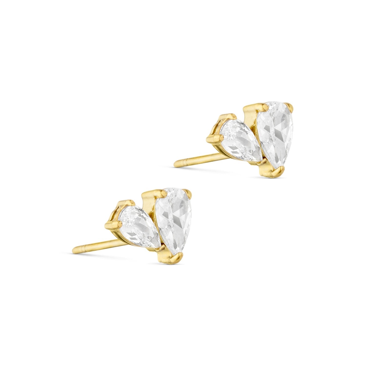 Stella Crystal Drop Earrings - 18K Gold Plated