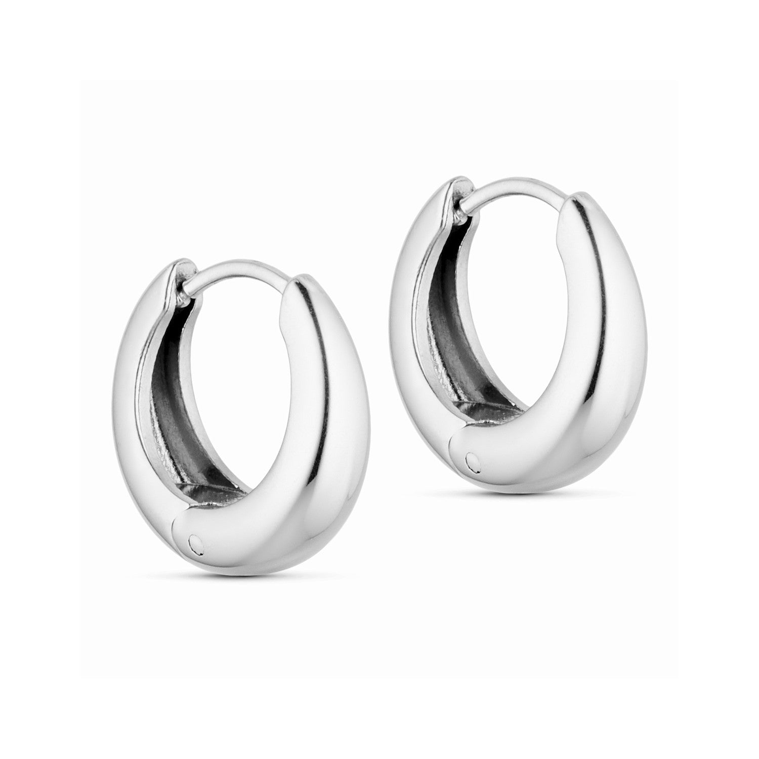 Bubble Mini Hoops - Silver-coloured