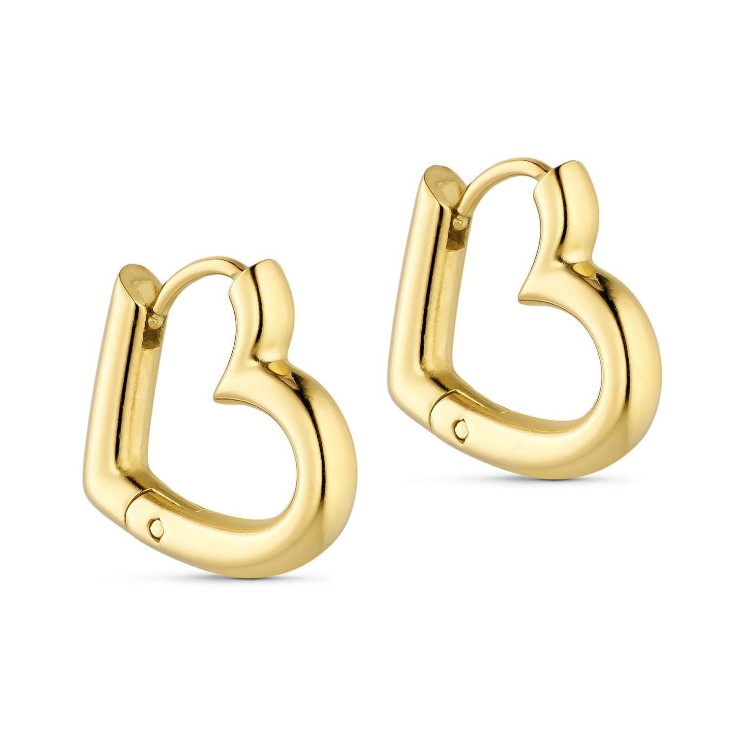 Heart Earrings - 18K Gold Plated