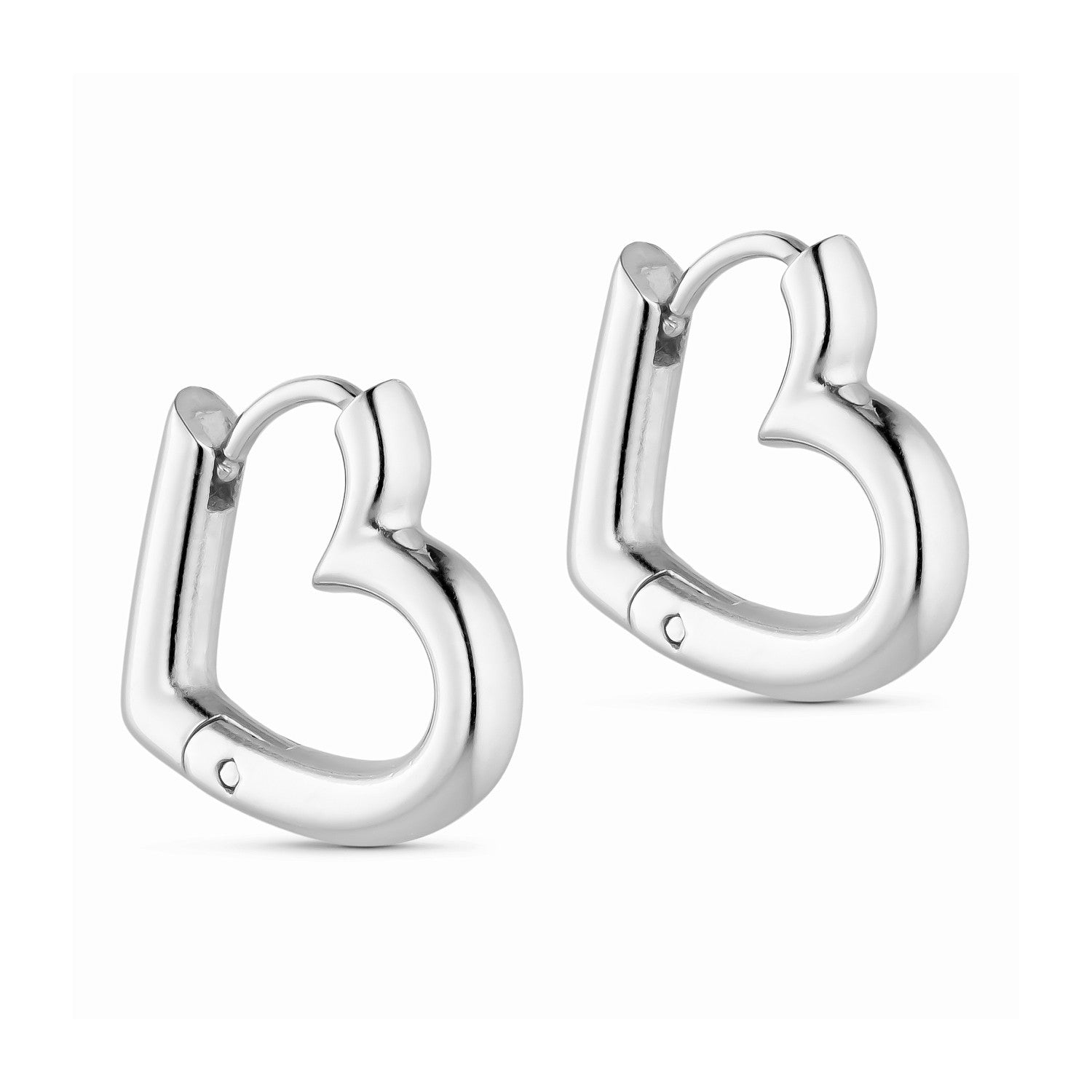 Heart Earrings - Silver