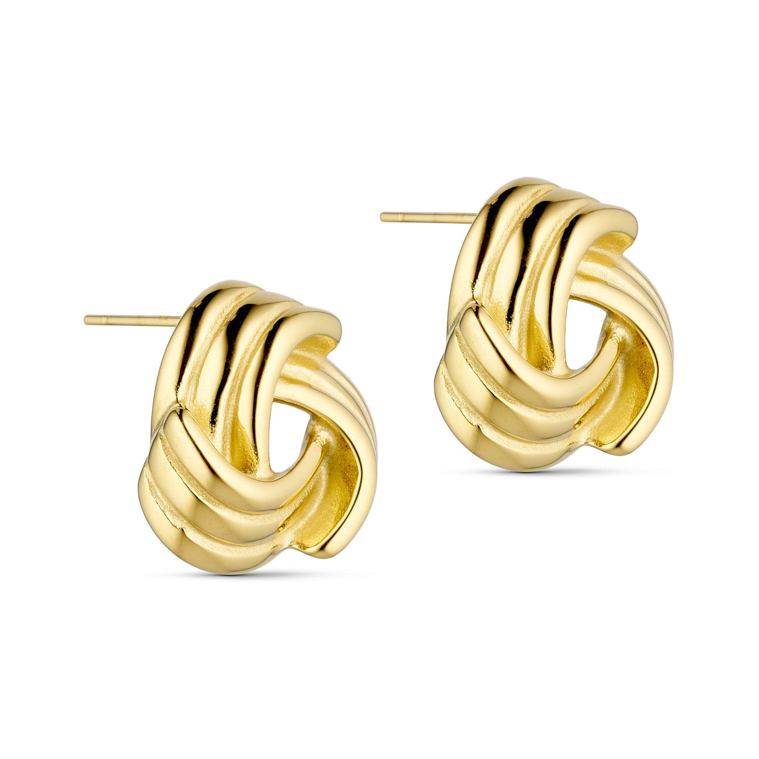 Downtown Twist Earrings - 18K Gold Plated