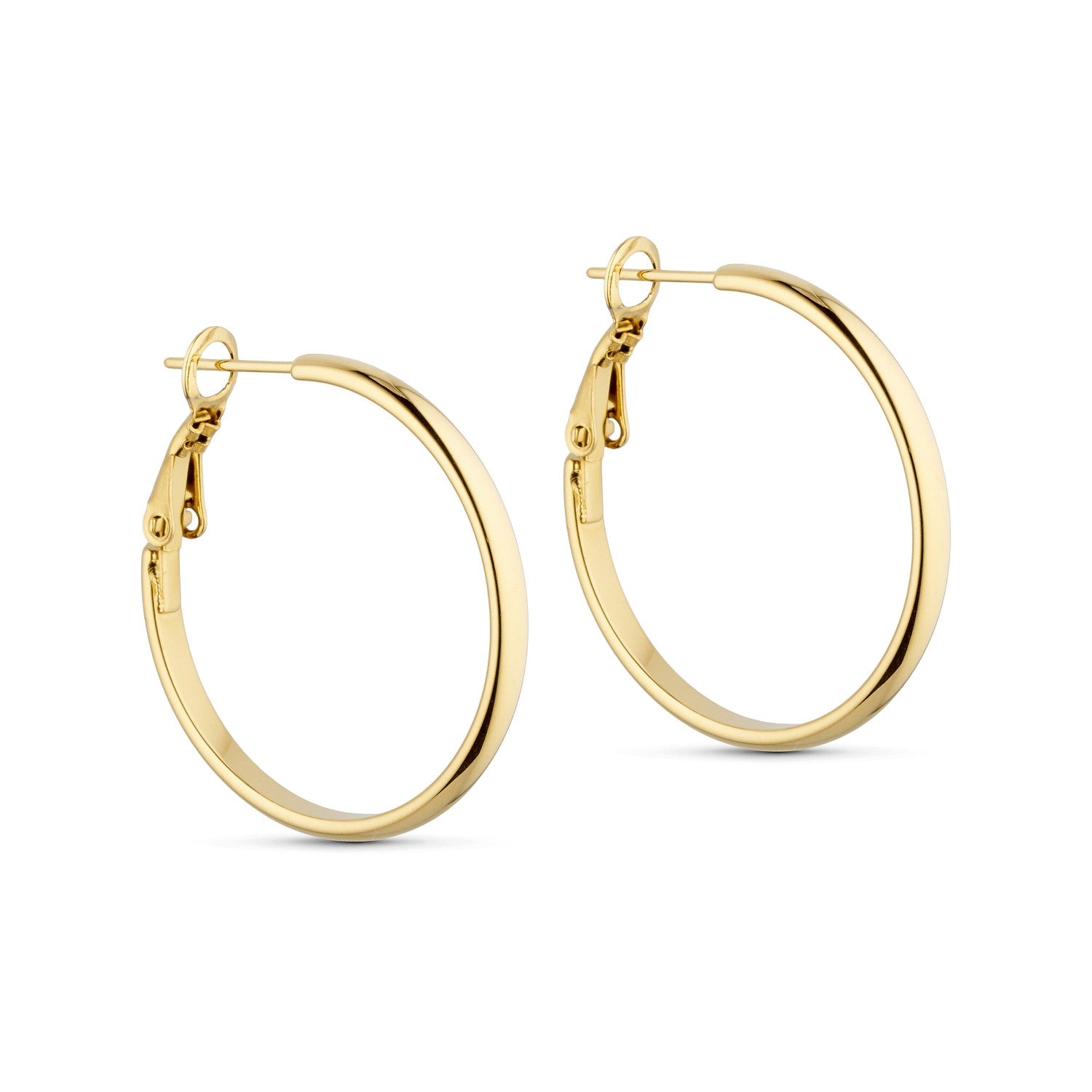 Glow Tiny Hoops (30 mm) - 18K Gold Plated