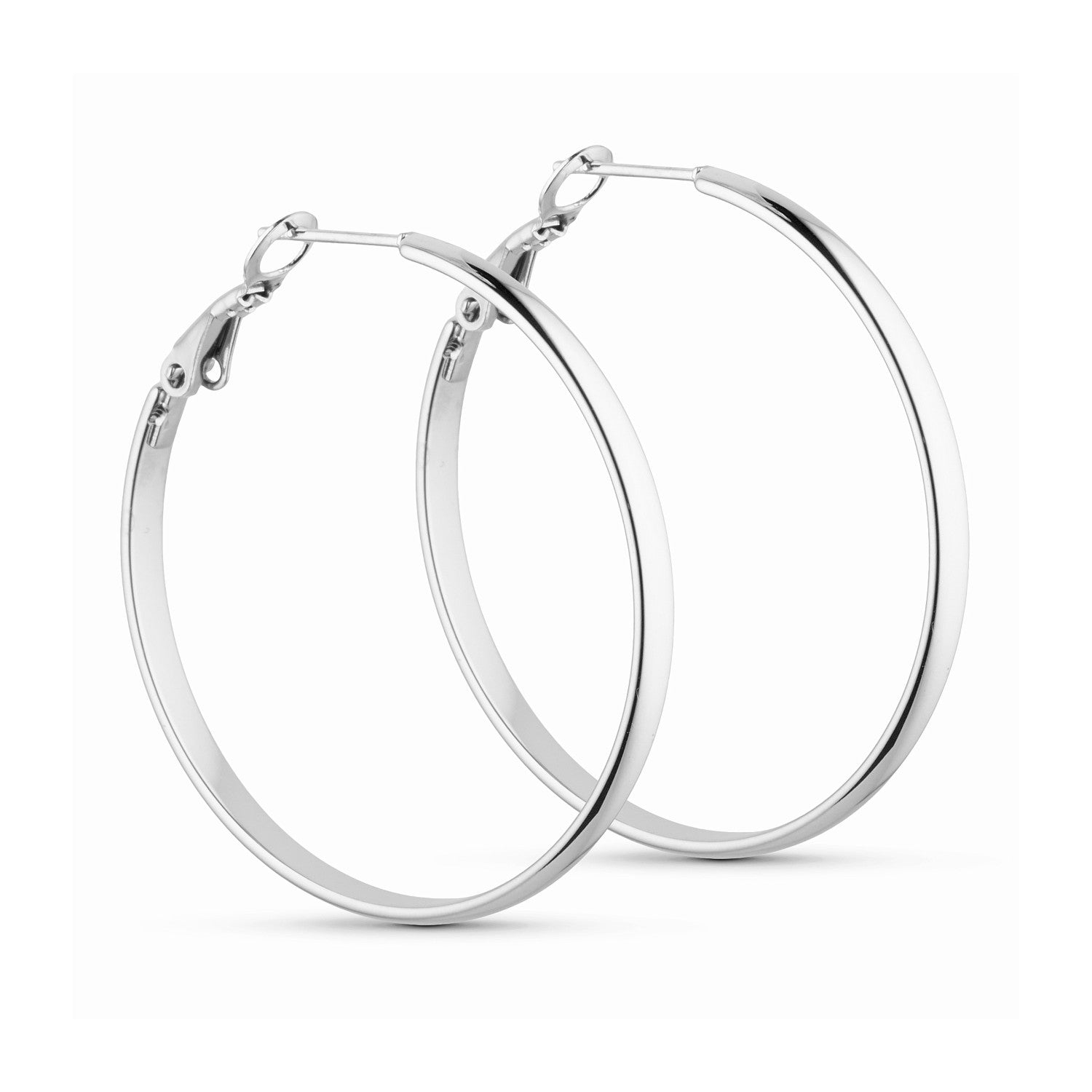 Glow Mini Hoops (40 mm) - Silver-coloured