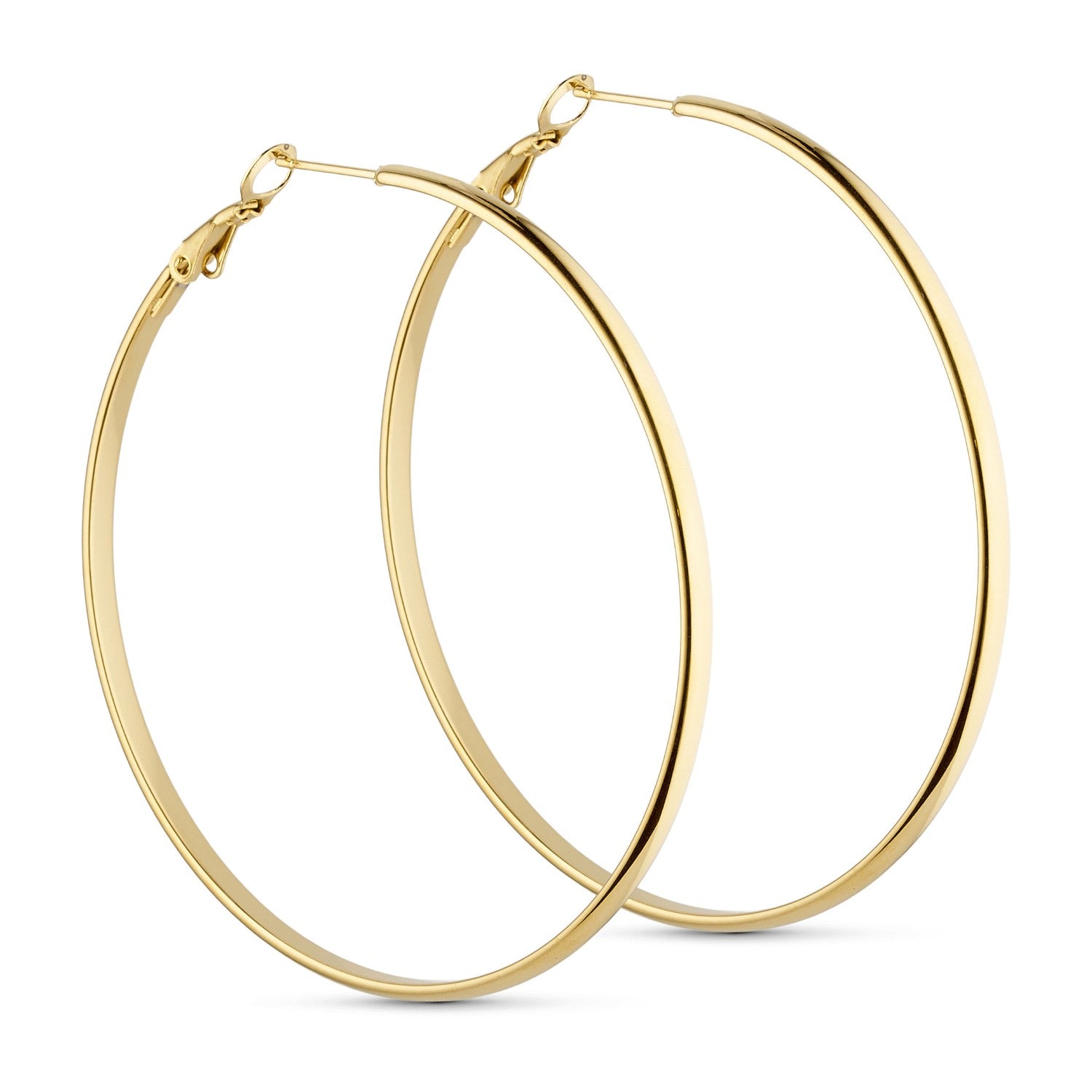 Glow Bold Hoops (60 mm) - 18K gold-plated